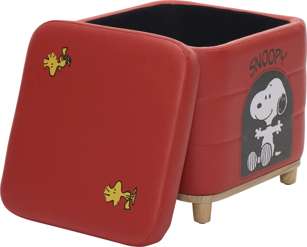 Kids Snoopy House Red Storage Ottoman - Thumbnail - Image 4