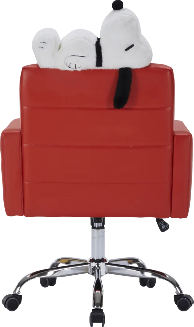 Kids Snoopy House Red Swivel Vanity Chair - Thumbnail - Image 2