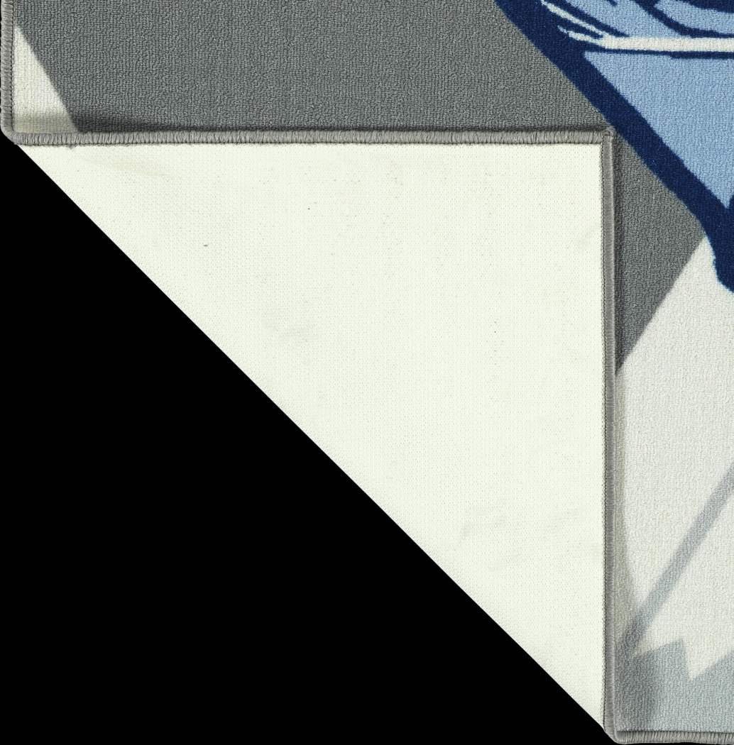 Kids Snowboard Adventures Blue 7' x 9' Rug - Thumbnail - Image 4