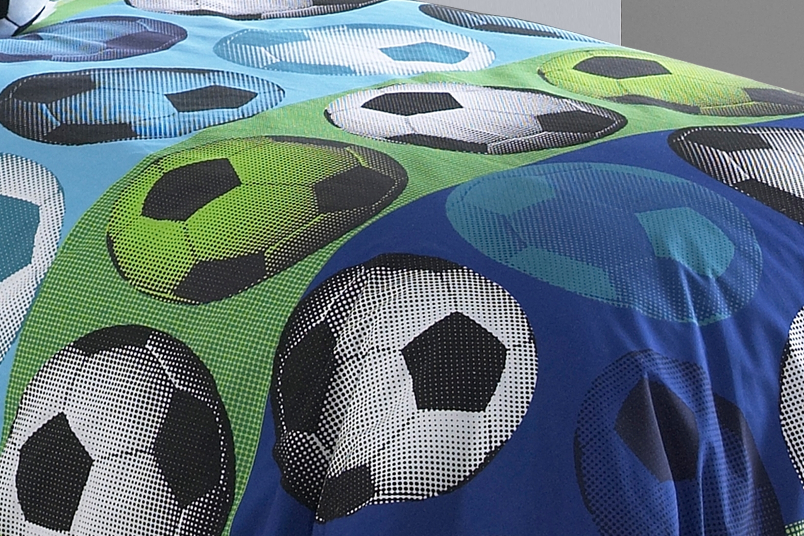 Kids Soccer Dreams Blue Twin Comforter Set - Thumbnail - Image 3