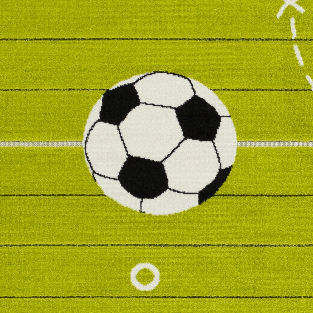 Kids Soccer Tactic Lime 5' x 7' Rug - Thumbnail - Image 7