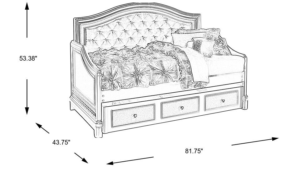Dimension Image. Please refer to the Dimension Tab on this page for dimension details.