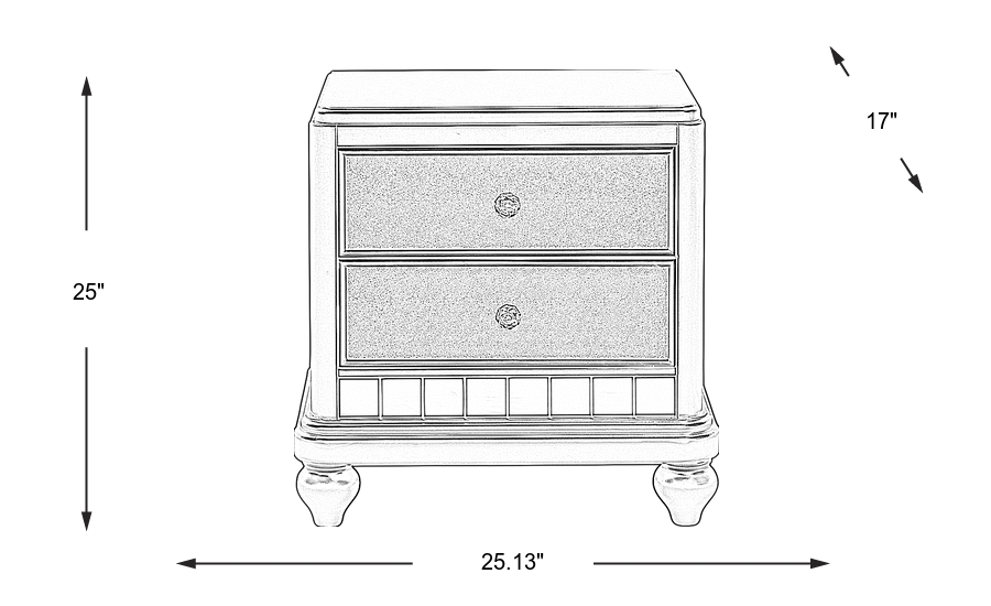 Dimension Image. Please refer to the Dimension Tab on this page for dimension details.