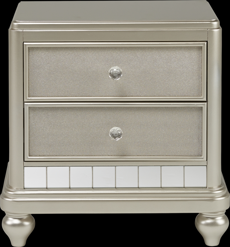 Kids Petit Paris Silver Nightstand - Thumbnail - Image 1