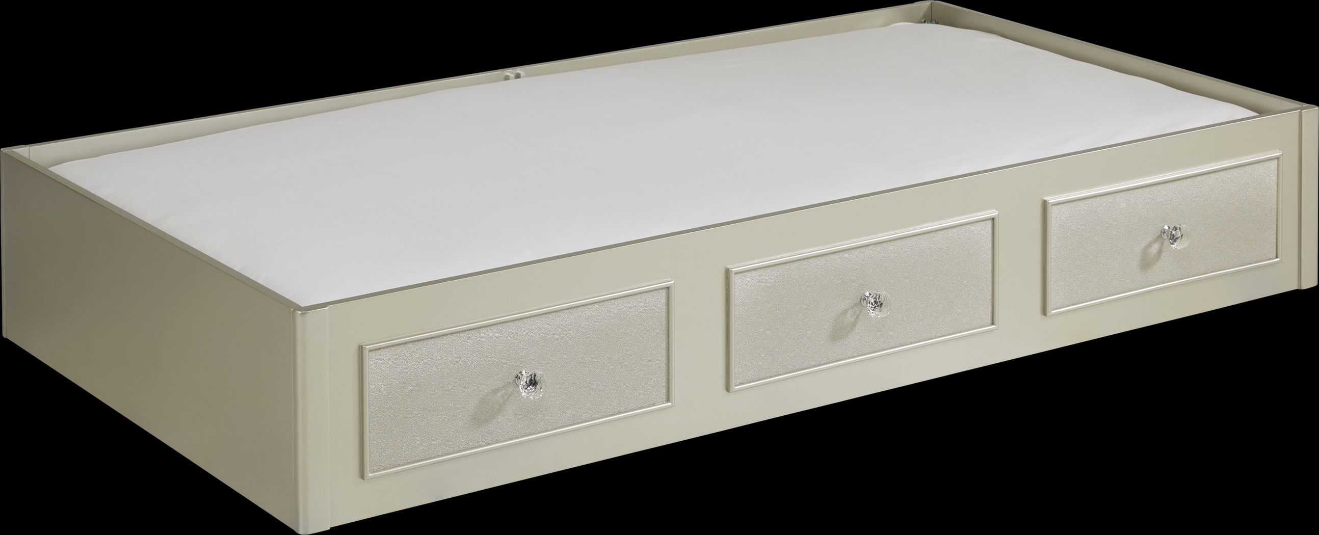 Kids Petit Paris Silver Twin Storage Trundle - Thumbnail - Image 4