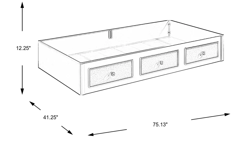 Dimension Image. Please refer to the Dimension Tab on this page for dimension details.