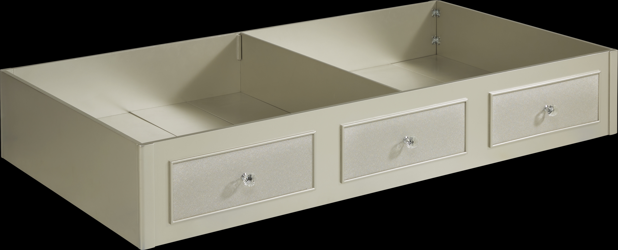 Kids Petit Paris Silver Twin Storage Trundle - Thumbnail - Image 1