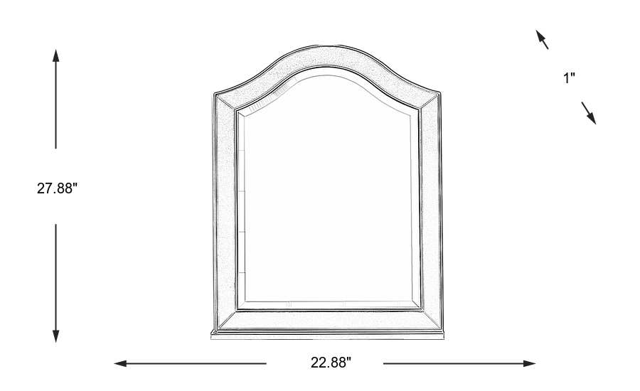 Dimension Image. Please refer to the Dimension Tab on this page for dimension details.