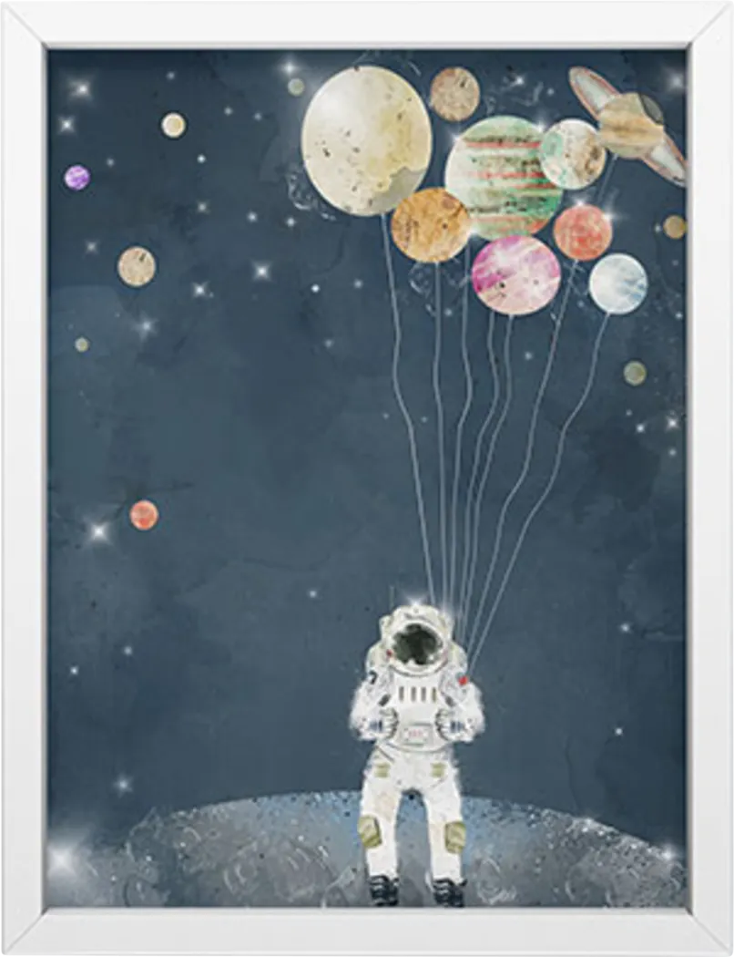 Kids Solar Collector Blue Mini Framed Artwork - Thumbnail - Image 1