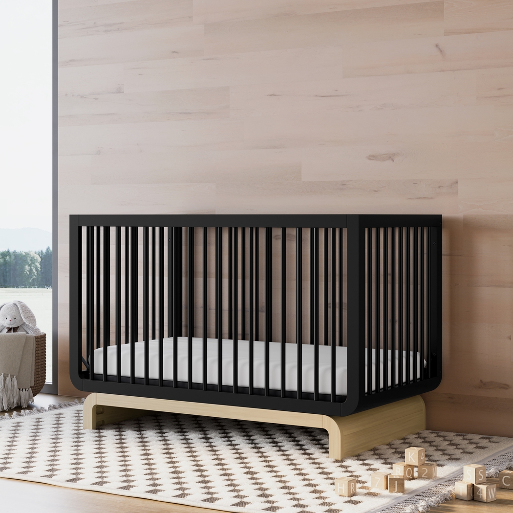 Kids Solde Black/Driftwood Convertible Crib - Thumbnail - Image 2