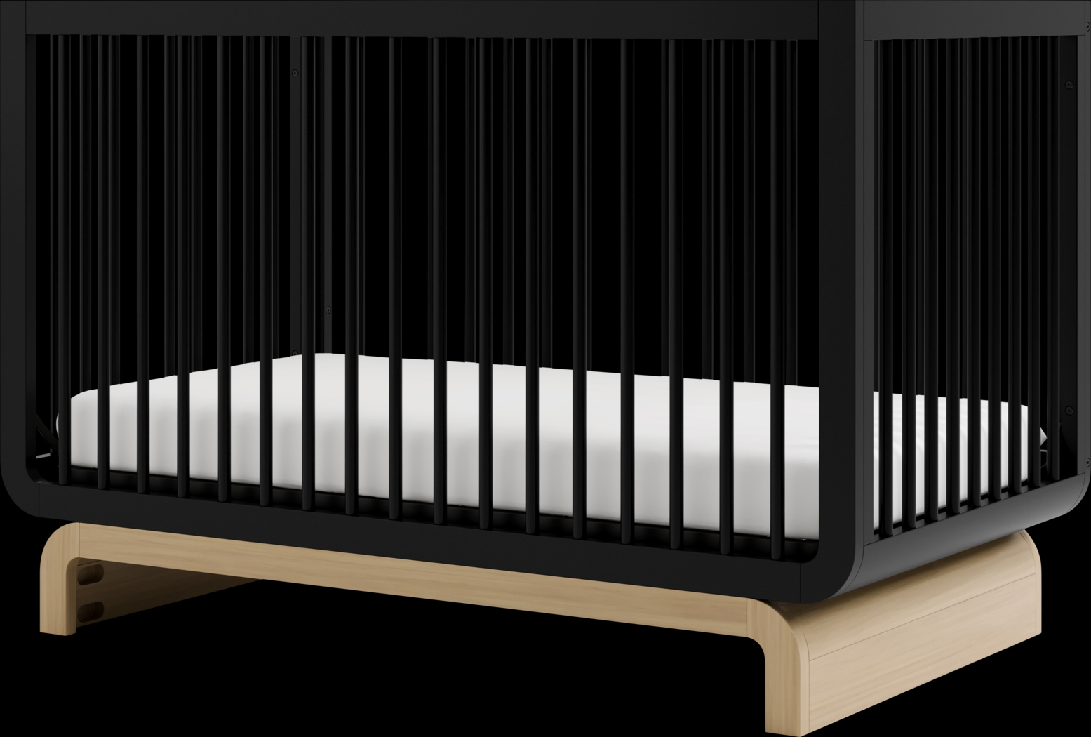 Kids Solde Black/Driftwood Convertible Crib - Thumbnail - Image 12