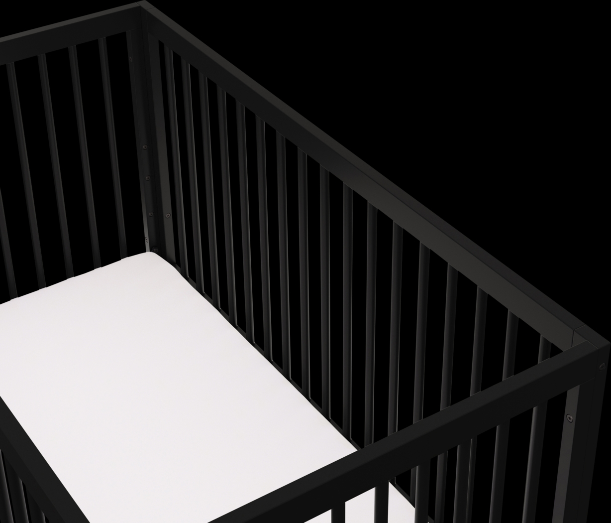 Kids Solde Black/Driftwood Convertible Crib - Thumbnail - Image 6