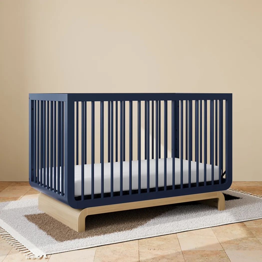 Kids Solde Blue/Driftwood Convertible Crib - Thumbnail - Image 2