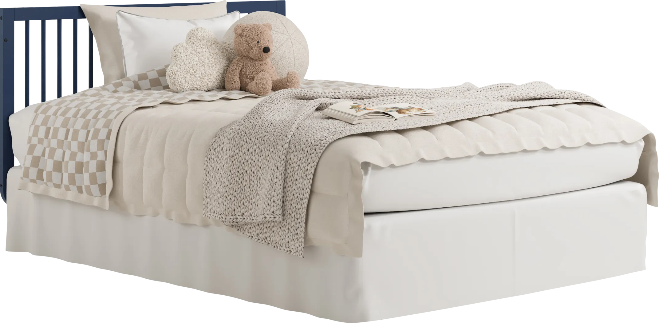 Kids Solde Blue/Driftwood Convertible Crib - Thumbnail - Image 10