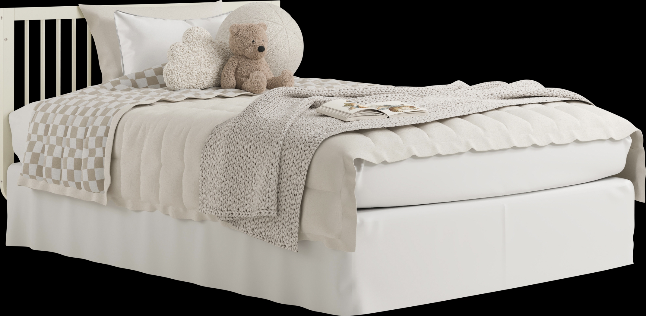 Kids Solde Oat/Driftwood Convertible Crib - Thumbnail - Image 5