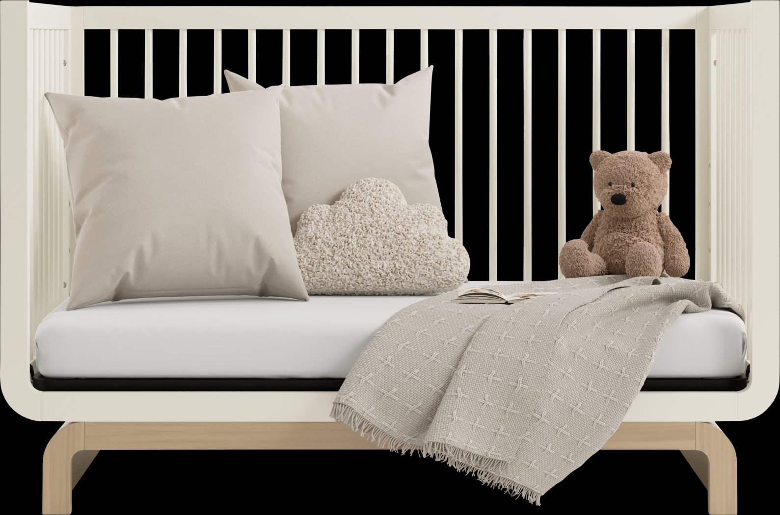 Kids Solde Oat/Driftwood Convertible Crib - Thumbnail - Image 7