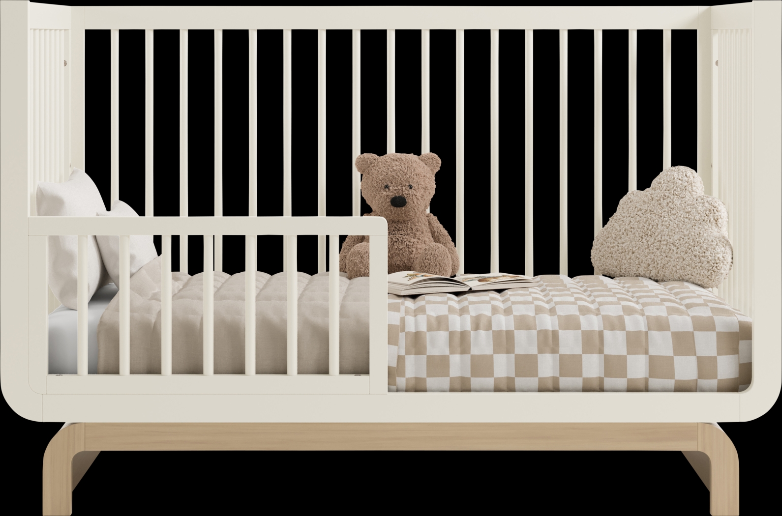 Kids Solde Oat/Driftwood Convertible Crib - Thumbnail - Image 9