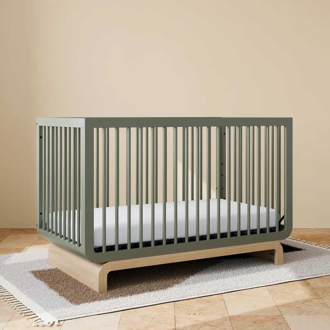 Kids Solde Olive/Driftwood Convertible Crib - Thumbnail - Image 2