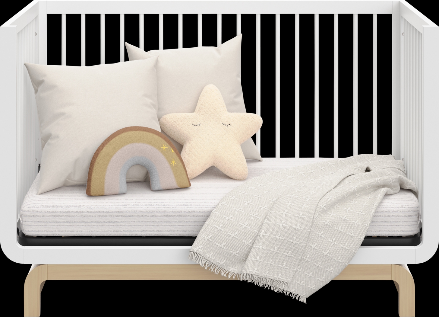 Kids Solde White/Driftwood Convertible Crib - Thumbnail - Image 7