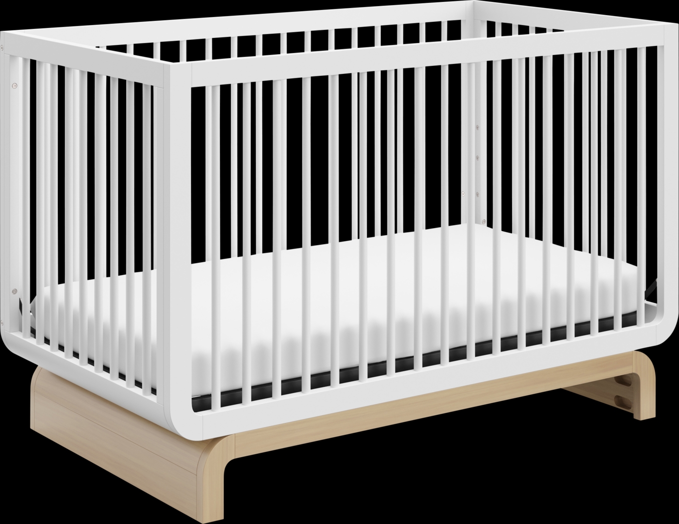 Kids Solde White/Driftwood Convertible Crib - Thumbnail - Image 1