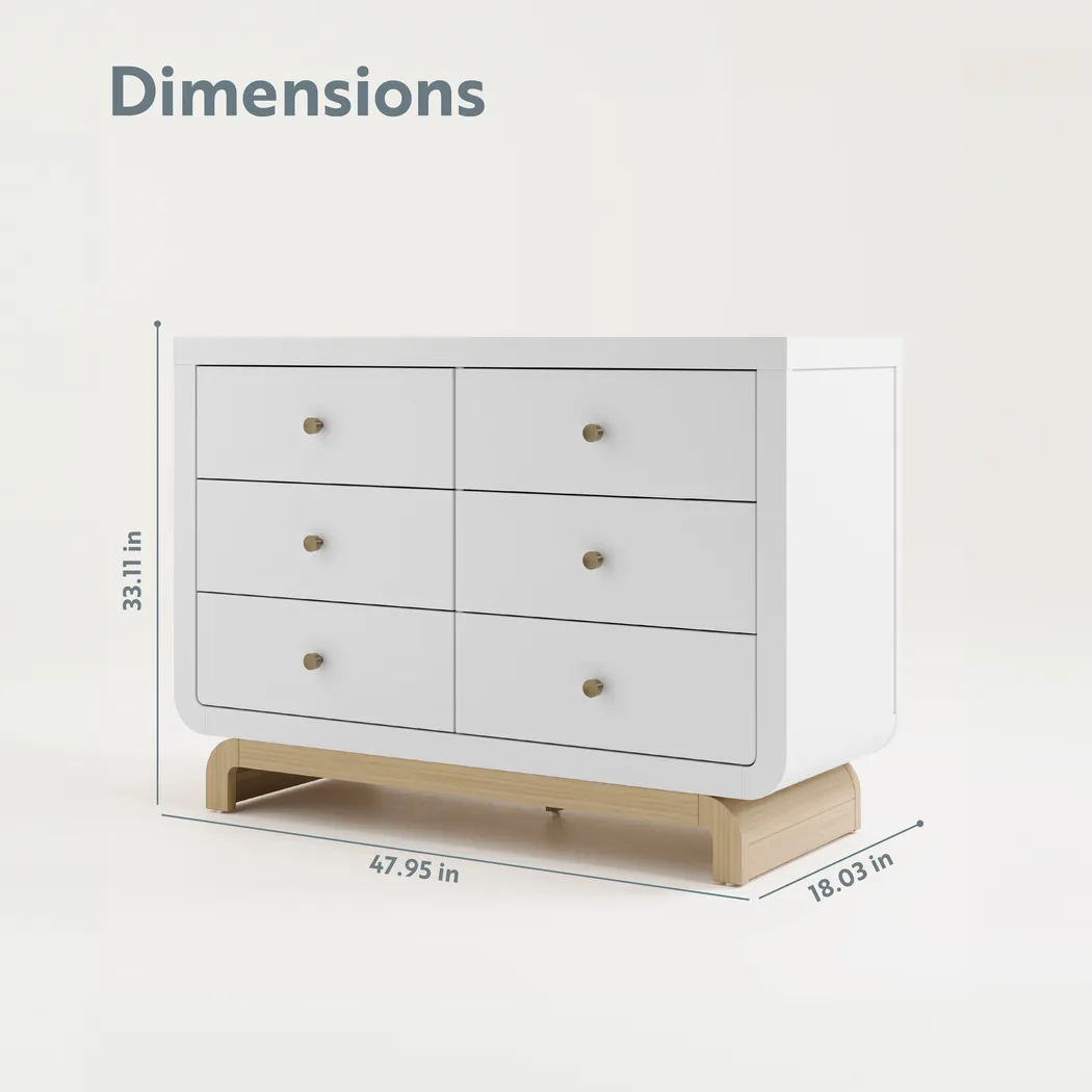 Kids Solde White/Driftwood Dresser - Thumbnail - Image 8