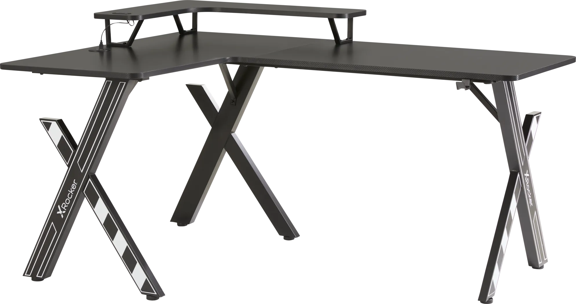 Kids Sound Trek Black L-Shaped Gaming Desk - Thumbnail - Image 2