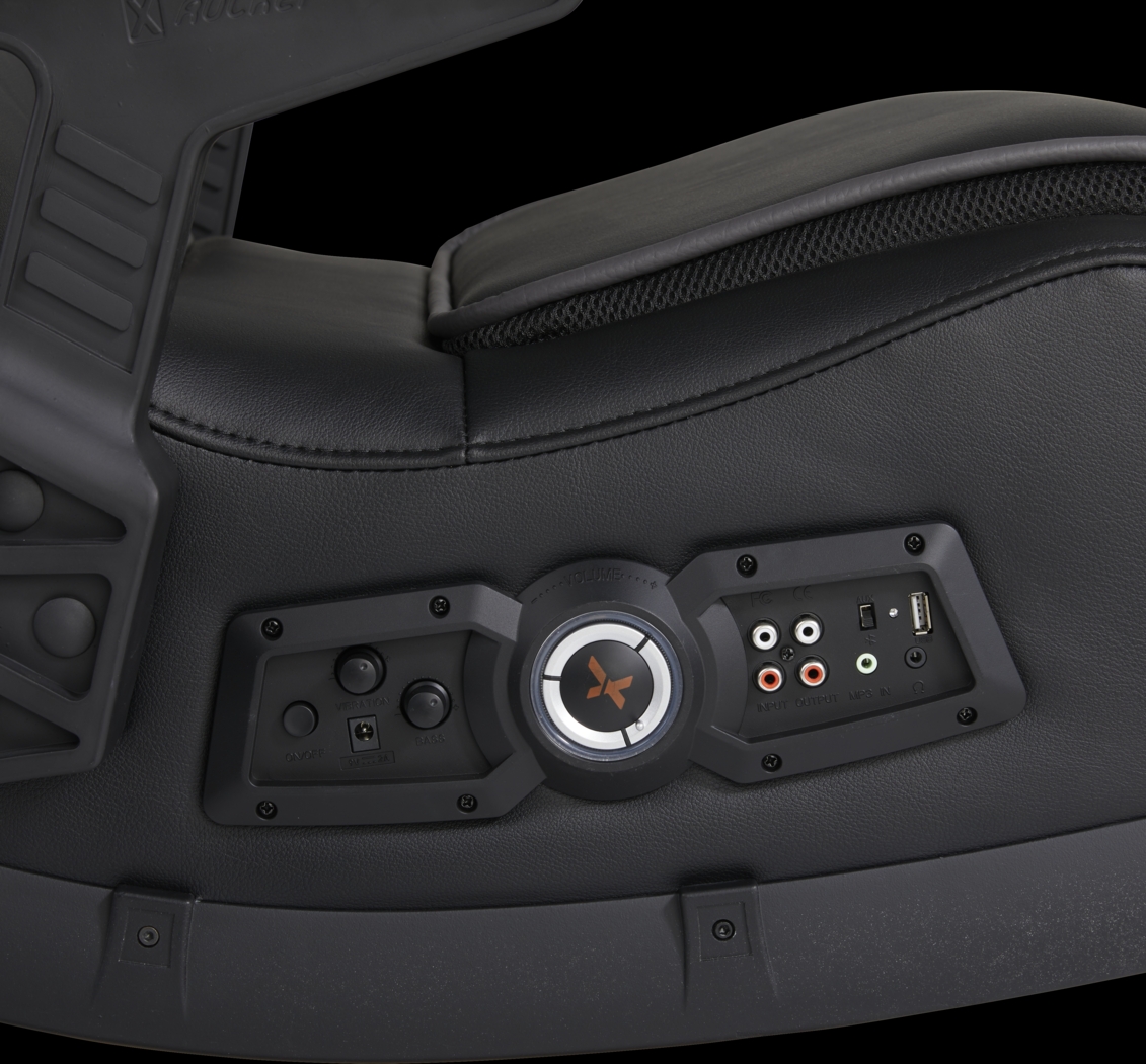 Kids Sound Trek Black Gaming Floor Rocker - Thumbnail - Image 4