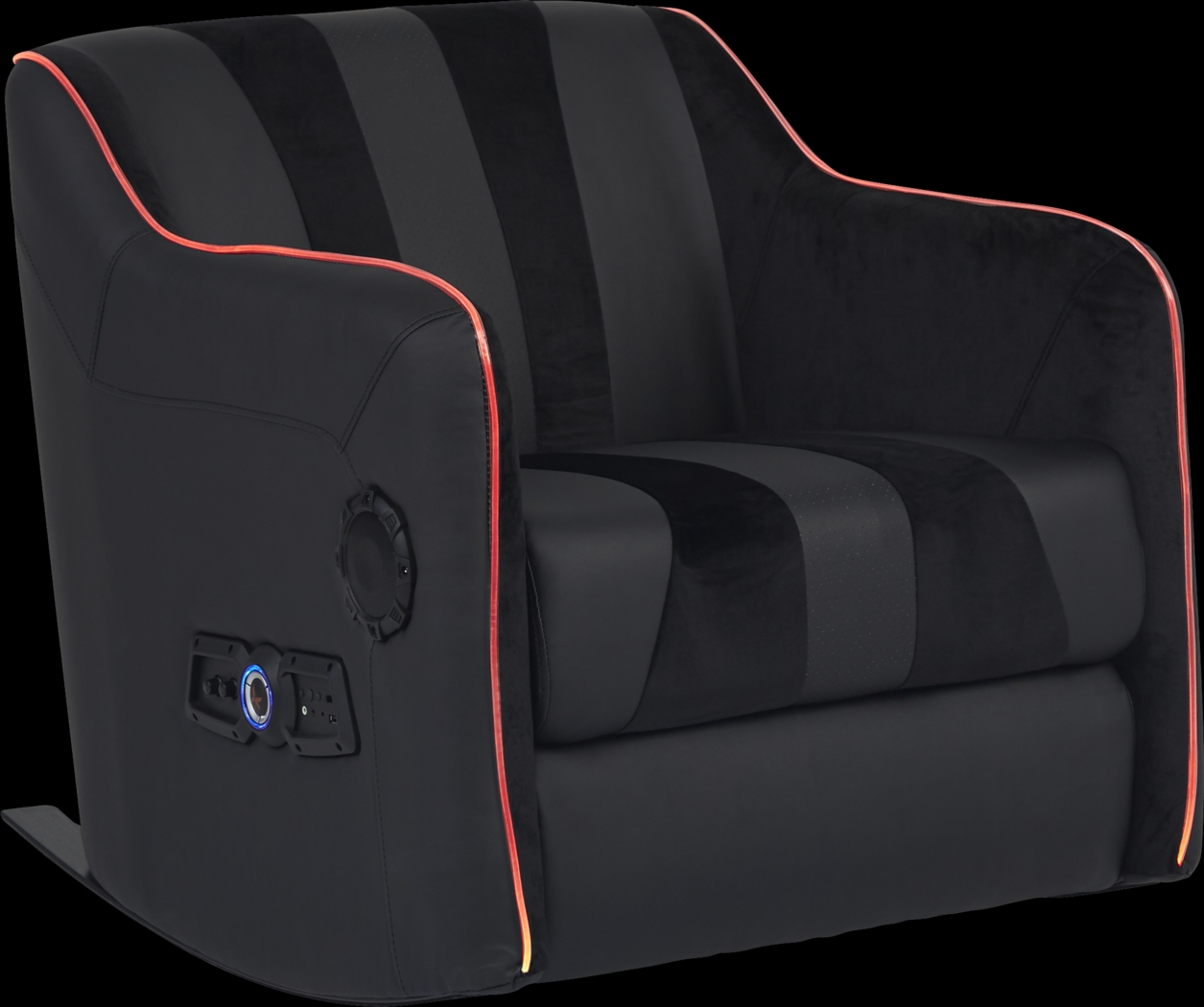 Kids Sound Trek Black Gaming Rocker - Thumbnail - Image 2