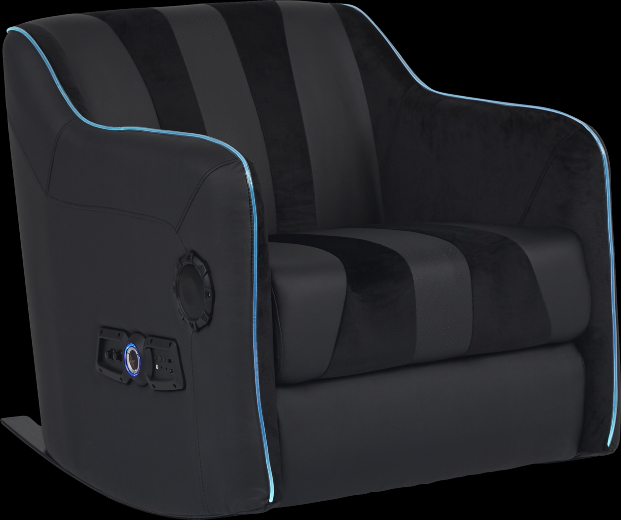 Kids Sound Trek Black Gaming Rocker - Thumbnail - Image 6