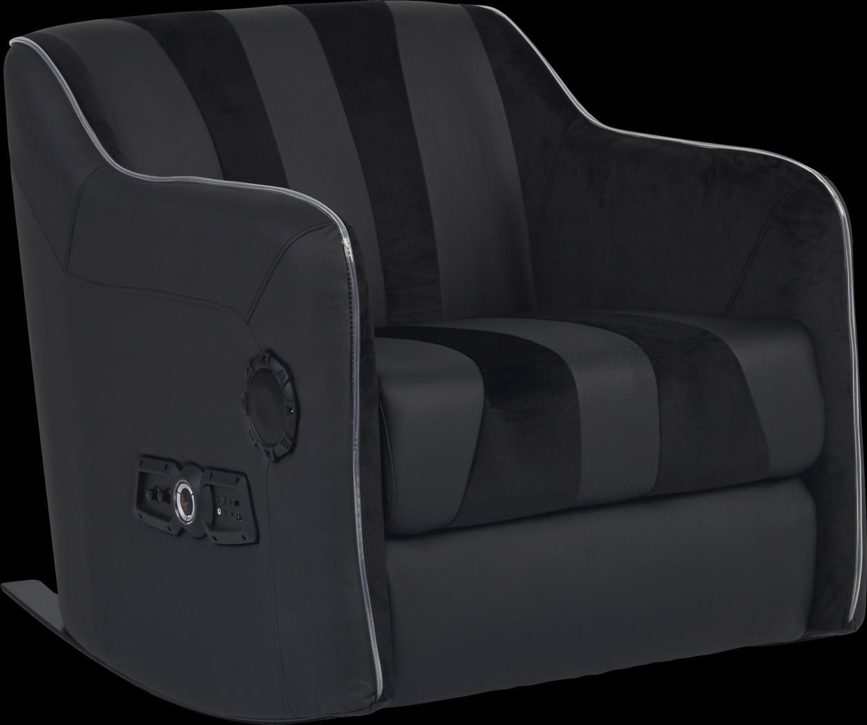 Kids Sound Trek Black Gaming Rocker - Thumbnail - Image 1