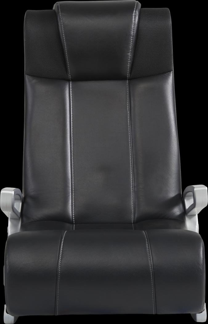 Kids Sound Trek Black/Silver Gaming Floor Rocker - Thumbnail - Image 2