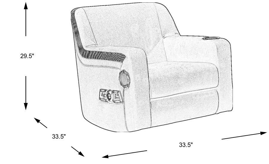 Dimension Image. Please refer to the Dimension Tab on this page for dimension details.