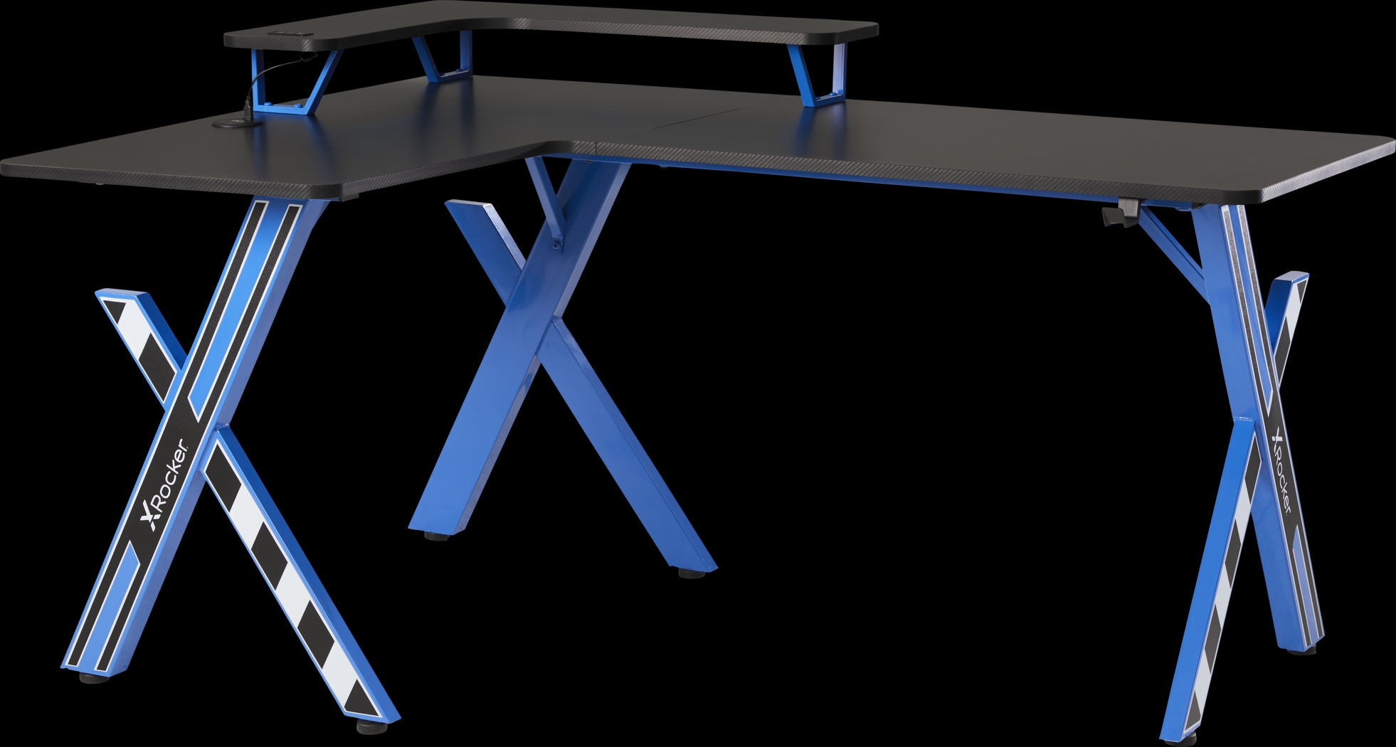 Kids Sound Trek Blue L-Shaped Gaming Desk - Thumbnail - Image 2