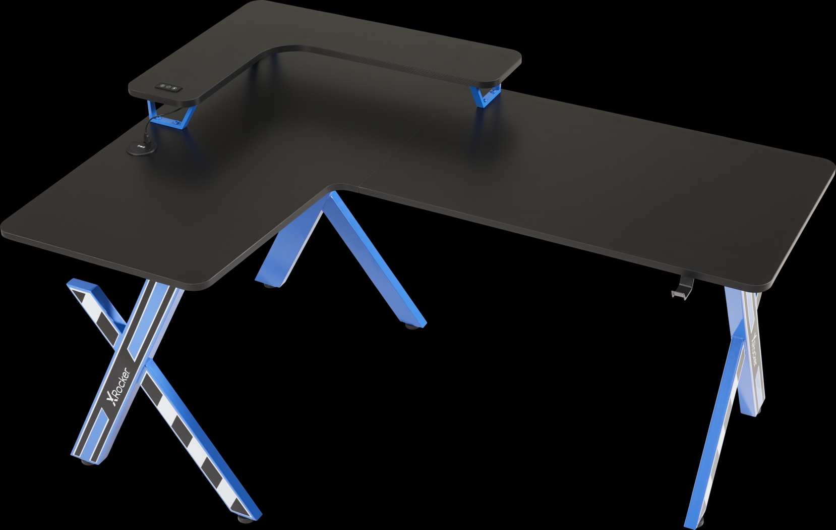 Kids Sound Trek Blue L-Shaped Gaming Desk - Thumbnail - Image 3