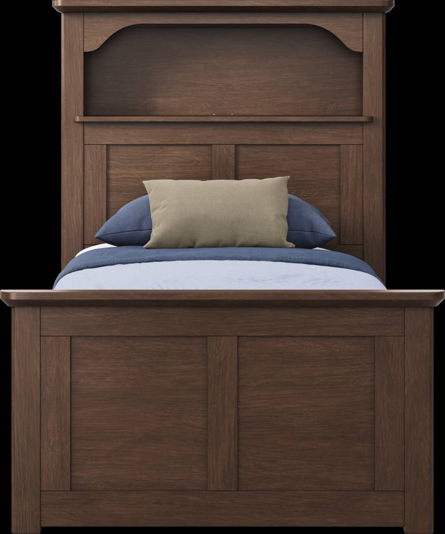 Kids South Bend Brown Cherry Twin Bookcase Bed - Thumbnail - Image 3