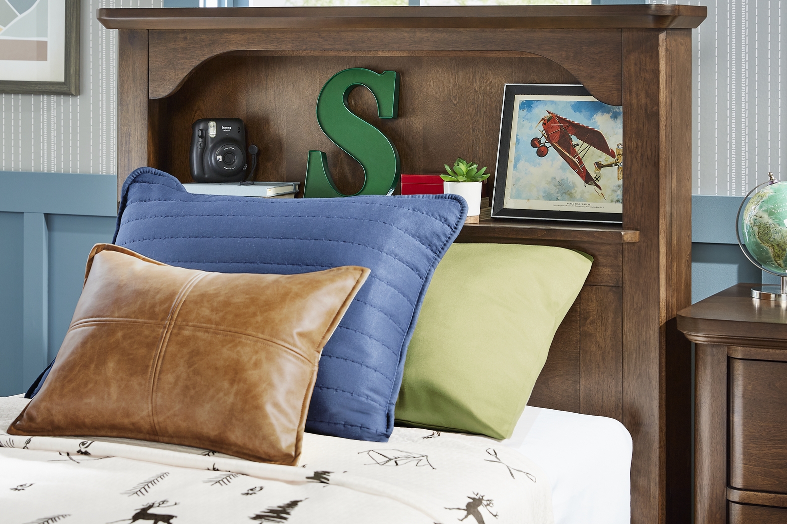 Kids South Bend Brown Cherry Twin Bookcase Bed - Thumbnail - Image 4