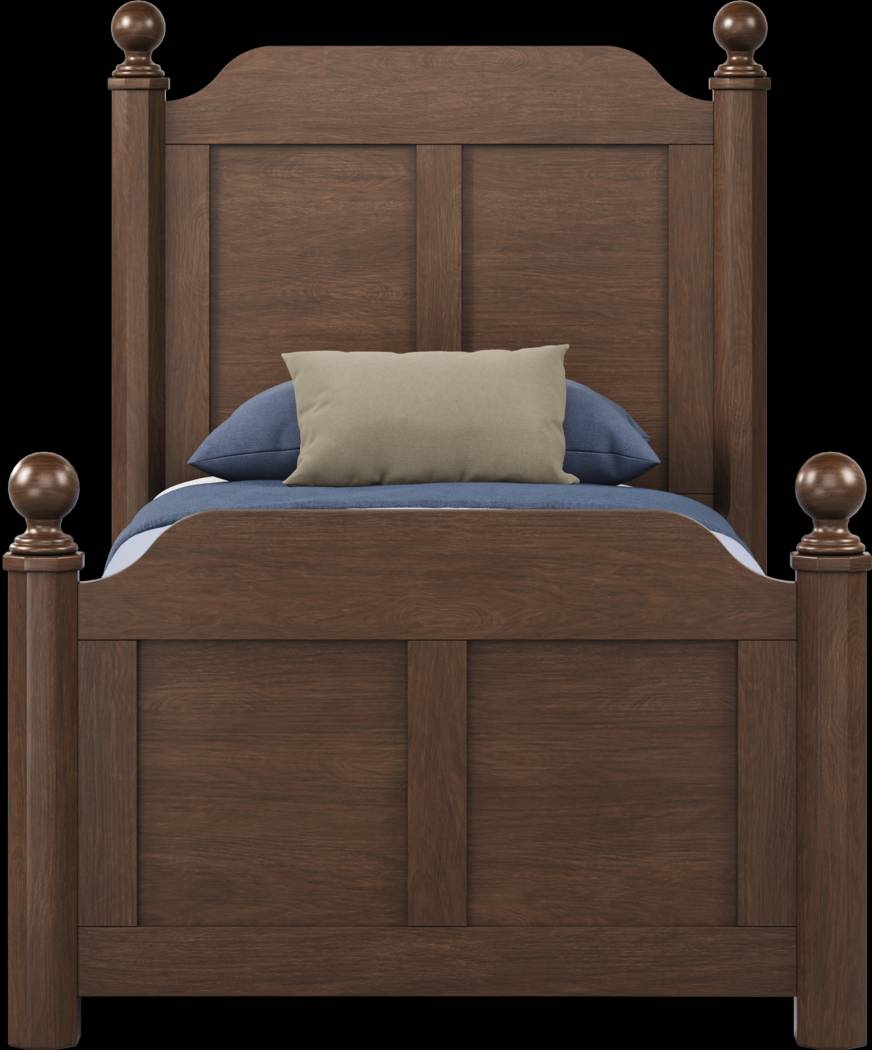 Kids South Bend Brown Cherry Twin Poster Bedroom - Thumbnail - Image 3