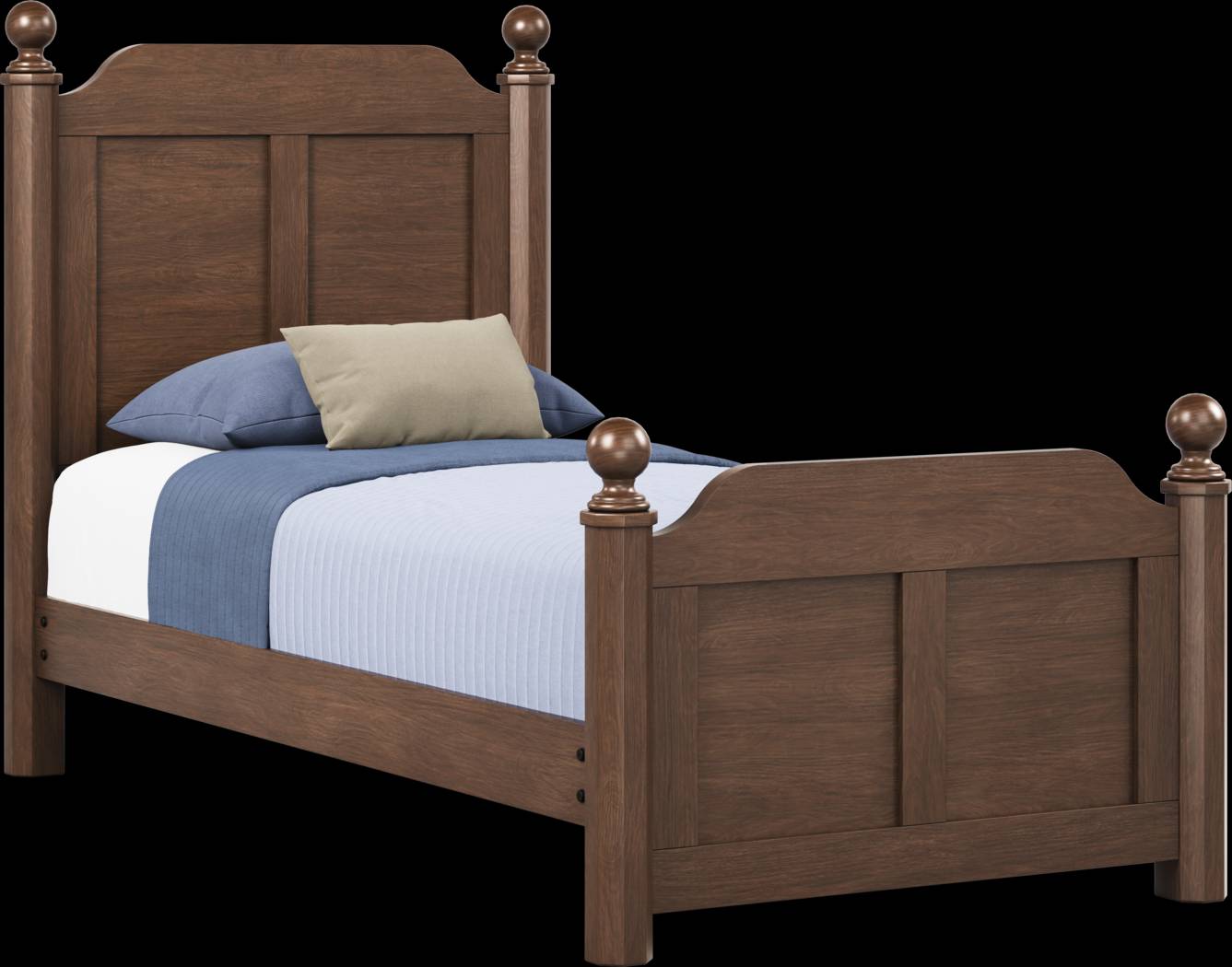 Kids South Bend Brown Cherry Twin Poster Bedroom - Thumbnail - Image 2