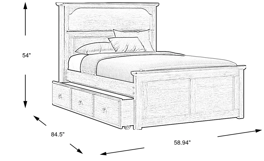 Dimension Image. Please refer to the Dimension Tab on this page for dimension details.