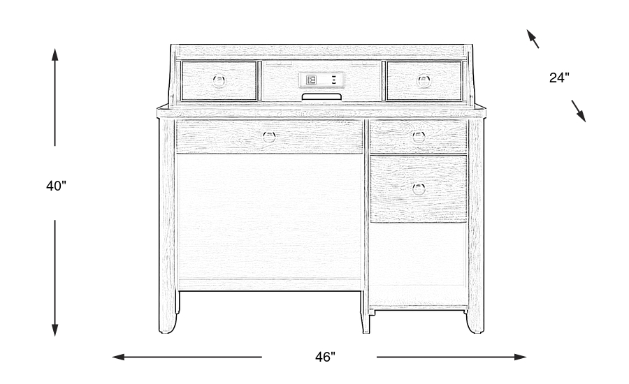 Dimension Image. Please refer to the Dimension Tab on this page for dimension details.
