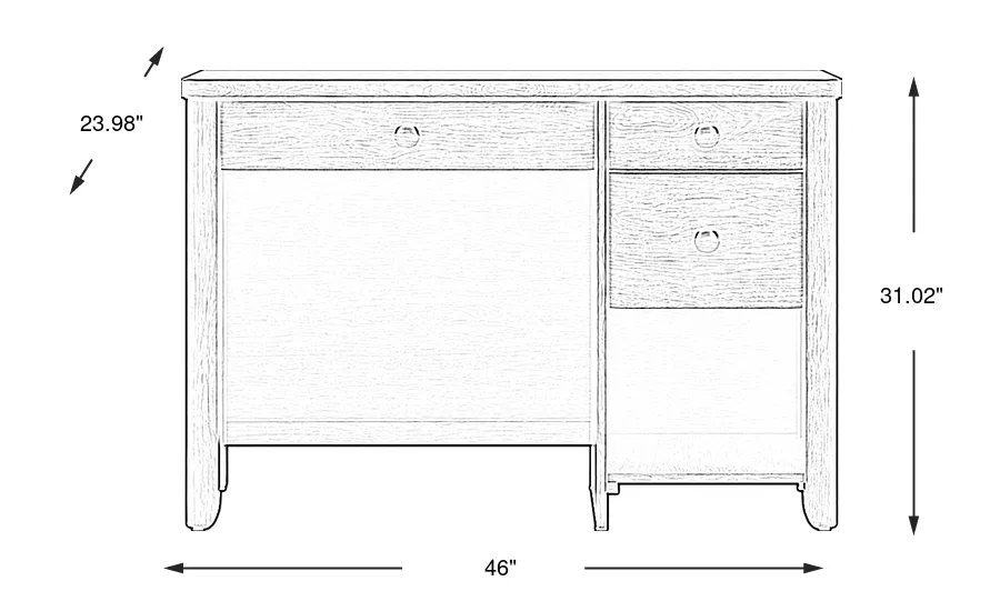 Dimension Image. Please refer to the Dimension Tab on this page for dimension details.