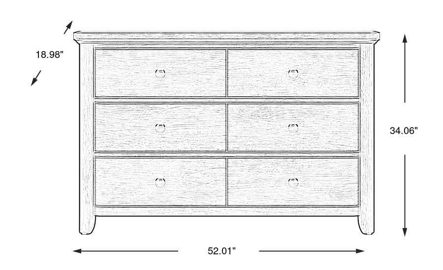 Dimension Image. Please refer to the Dimension Tab on this page for dimension details.