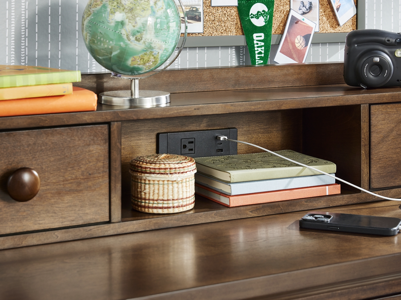 Kids South Bend Brown Cherry Full Poster Bedroom - Thumbnail - Image 8