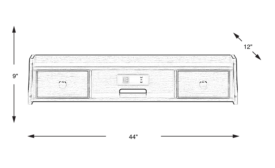 Dimension Image. Please refer to the Dimension Tab on this page for dimension details.