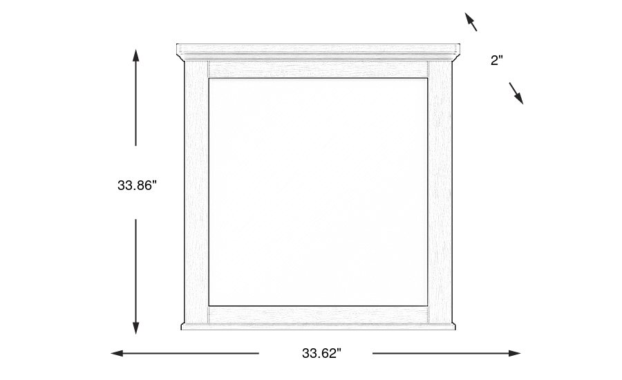 Dimension Image. Please refer to the Dimension Tab on this page for dimension details.