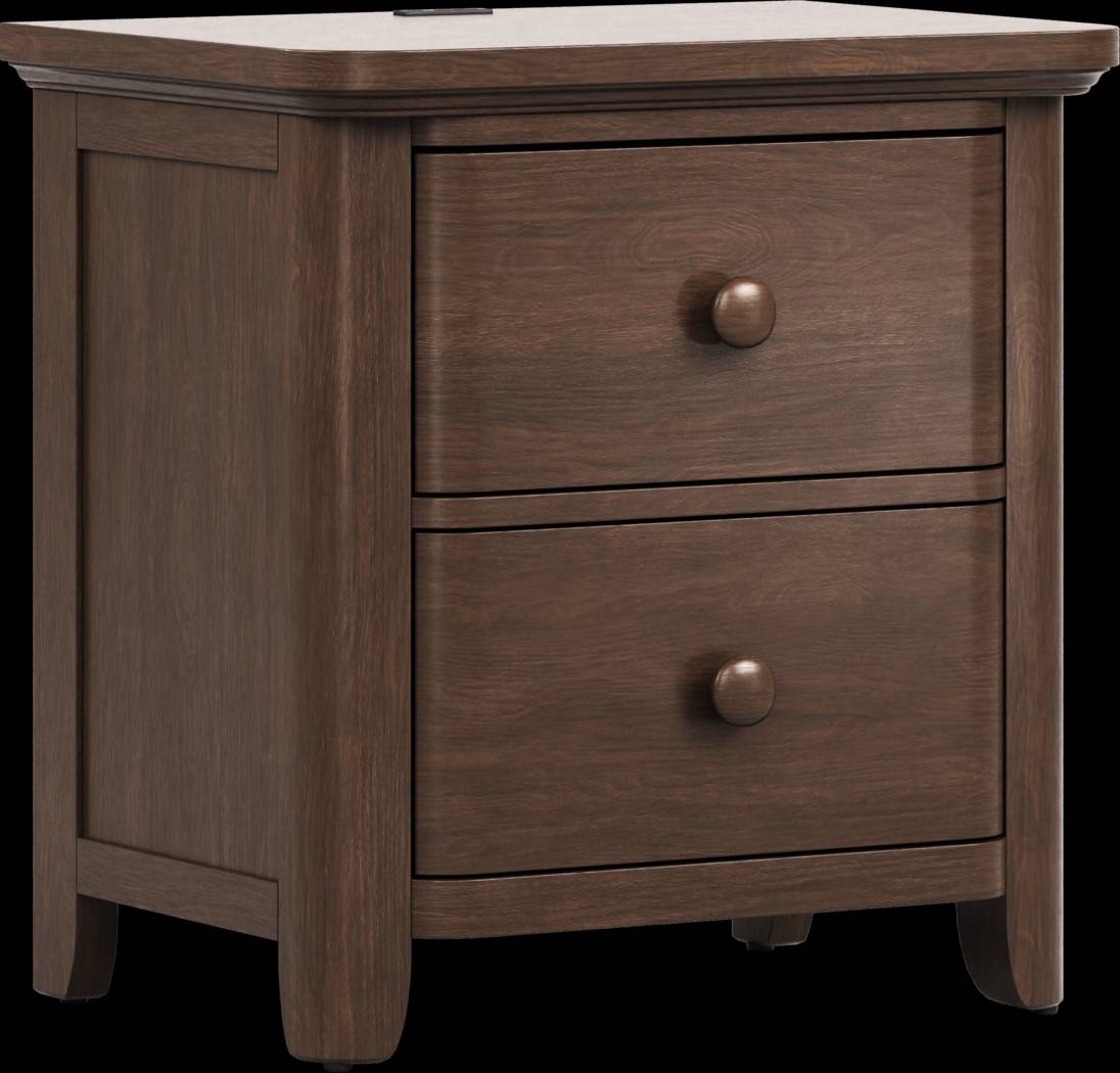 Kids South Bend Brown Cherry Nightstand - Thumbnail - Image 2