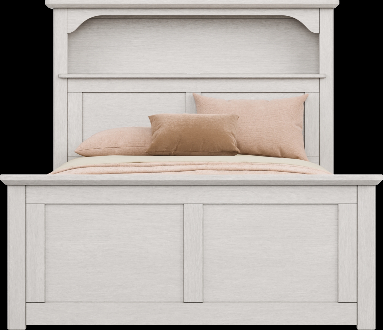 Kids South Bend Washed White Full Bookcase Bed - Thumbnail - Image 3