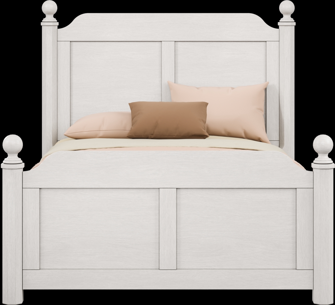 Kids South Bend Washed White Full Poster Bedroom - Thumbnail - Image 3