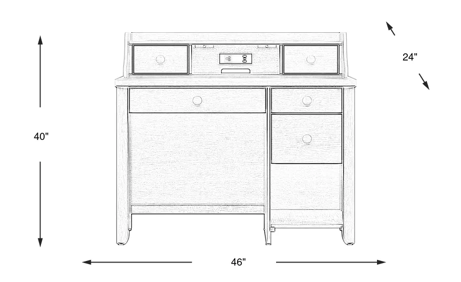 Dimension Image. Please refer to the Dimension Tab on this page for dimension details.