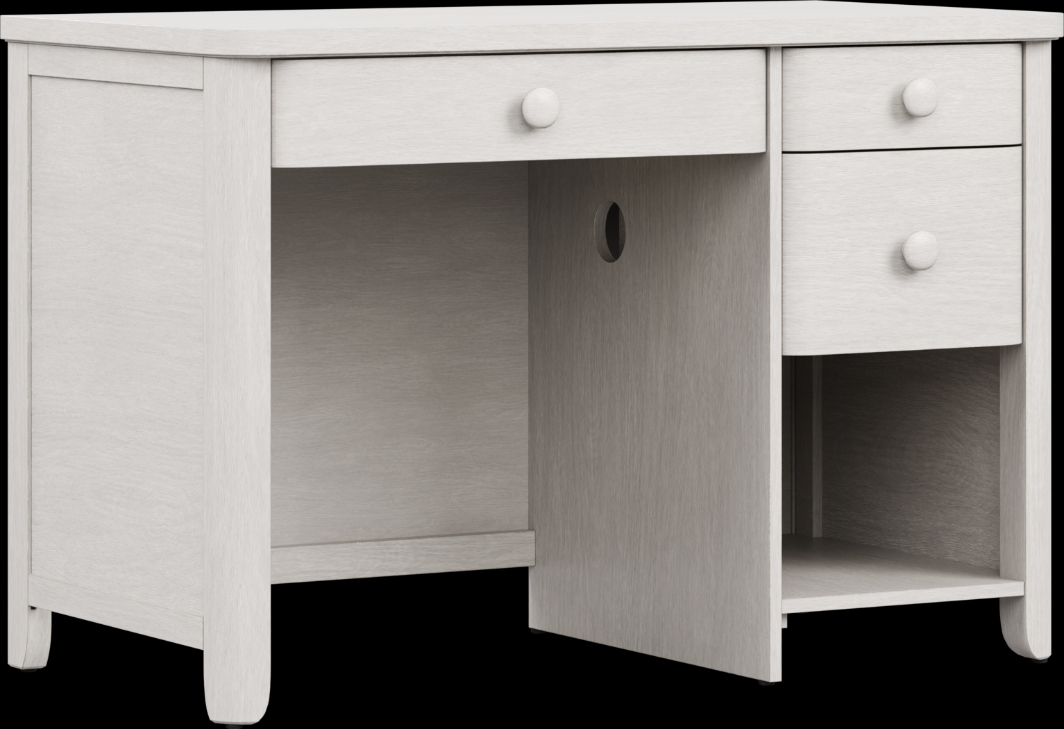 Kids South Bend Washed White Desk - Thumbnail - Image 2